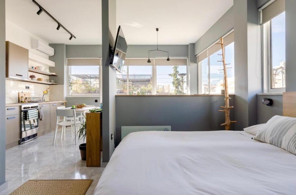 Loft With Private Parking Apartman Athén Kültér fotó